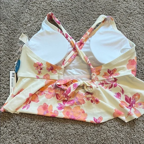 NWT Cupshe Floral Bikini Top - Picture 2 of 3